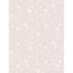 behang bloemetjes poederroze en wit 53 cm x 10 m - van Sanders & Sanders