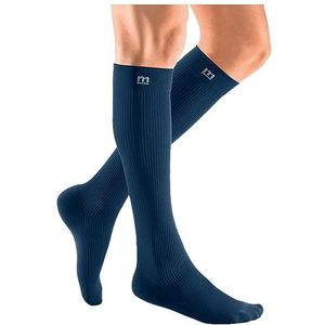 medi mediven active compressiekousen | Compressie-kniekousen met hielversterking | KKL 2 | Marine | Maat: IV | Gesl. kant | Kort