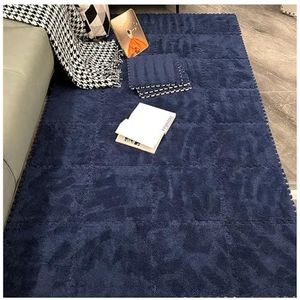 Zeyeo 30 Stuks 30cm Pluche In Elkaar Grijpende Schuimrubberen Vloermatten - Snijbare Verdikte Speelmat Voor Slaapkamer En Speelkamer(Blue)