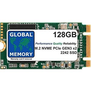 GLOBAL MEMORY 128 GB M.2 2242 PCIe Gen3 x2 NVMe B+M KEY SOLID STATE SCHIJF (SSD) VOOR NETGATE 4100/6100 BEVEILIGINGSGATEWAY