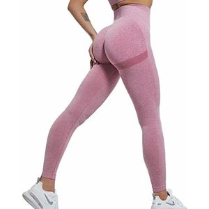 Gym Revolution - Sportlegging dames - Sportkleding dames - Sportbroek dames - Push up - Shape legging - Hardloopbroek dames - yoga legging dames (as3, waist, m, regular, regular, Roze)