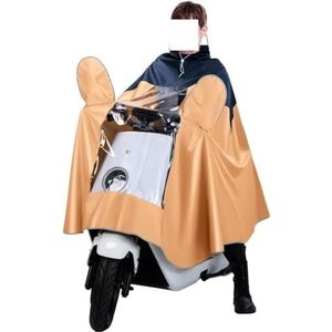 Elektrisch voertuig poncho Winddichte unisex regencape, for fiets, ebike, motorfiets, scootmobiel stofkap (kleur: (Color : Orange, Size : 5XL)