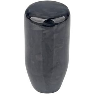 Versnellingsknop, schakelknop stijl universele ovaal/bol koolstofvezel handmatige schakelknop met 3 adapters voor de meeste klassieke autodecoraties (WGZ-70 mm)