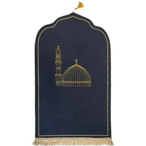 Moslim Gebedsmat met Kwastje 70 x 110 cm Arabische islam gebedstapijt ceremonie deken tapijt vintage patroon Eid tapijten decor