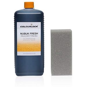 Colourlock® Nubuk Fresh ruw leer kleur 1000 ml geschikt voor patroonring Brasil natural, kleurverfrissing tegen verbleken bij ruw leer