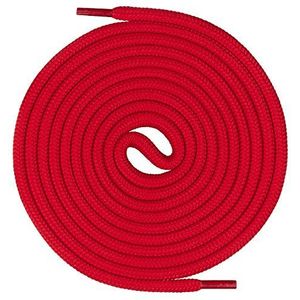 Mount Swiss Ronde premium veters voor werkschoenen, wandelschoenen en trekkingschoenen - 100% polyester - extreem scheurvast - ø 5 mm - 12 kleuren - lengtes 60-200 cm I Made in Europa, rood, 60 cm / ø