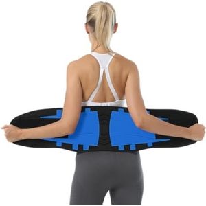 Rugcorrectie, Elastische rug- en lendensteunband, orthopedische houdingcorrector, onderrug- taillesteunband(Black,S)