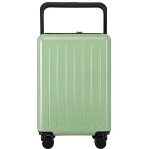 Koffer Lichtgewicht Koffer Beveiliging Combinatieslot Kofferbagage Koffer Ingecheckte Bagage Bagage (Color : Grün, Size : 24 in)