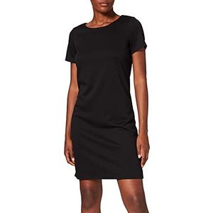 VILA Vitinny New S/S Dress-Noos Damesjurk, Veelkleurig (zwart), S