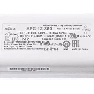 Led-driver, LED-voeding met constante stroom APC-12 12W 350/700mA verlichting met lage kosten driver(APC-12-350 | 350mA)
