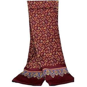 UK_Stone 100% zijden paisley bloemen halsdoek heren sjaal, paisley # 1 koffie, Größe: 160*28cm(62,4""x 10,92"")