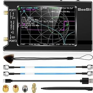 Spectrumanalysator, Opgewaardeerd 4 Inch VNA 50kHz-6.3GHz Vector Netwerk Analyzer Antenne Analyzer HF VHF UHF SWR HW Versie 64-0.3