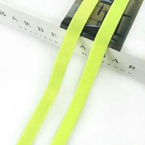 5/10M 10mm Nylon Elastieken Ondergoed Riem Stretch Rubberen Band BH-band Veerband Kleding Decoratie Lint Accessoires-Fluorescerend Geel-10mm-5Meter
