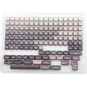 QPSJXN Profiel MOA PBT KeyCap Set 134 voor mechanische gaming-toetsenborden MX vijfzijdig sublimatieontwerp (KR bagged M134-G)