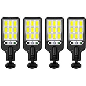 1~8 Stuks Solar Led Light Outdoor Wandlamp Waterdicht 3 Modes Pir Bewegingssensor Tuin Decoratie Patio Veranda Garage Verlichting (Color : 108COB-4PCs)