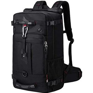 Reisrugzak, zakelijke rugzak, transporttas, duurzame en aanpasbare bagagetas, geschikt voor laptops voor mannen en vrouwen, 43,9 cm (17,3 inch), draagbare reisrugzak