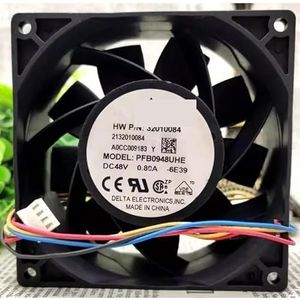 Koelventilator voor Delta PFB0948UHE 48V 0.80A 9038 Snelheidsregeling Luchtvolume 9CM 90 * 90 * 38mm(4 wires)