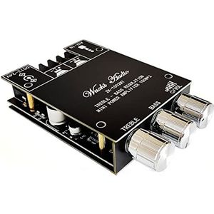 WANGCL Bluetooth Versterker Board HiFi Stereo 2.0 TPA3116D2 2x100 W Audio Versterker Module Bas en Treble Controle Digitale Versterker Circuit Blauwe Tand 5.0 Dual Channel AMP