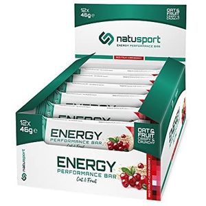 Natusport Energiereep 12x - Red Fruit - Cranberry - Energy Performance Bar - Sportreep - Sportvoeding