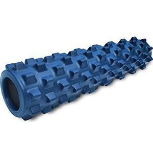 RumbleRoller Getextureerde Spierschuim Roller 56,5 cm - Originele Mid Size - Blauw