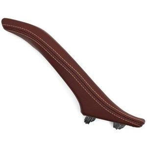 MZEER Auto Passagier Binnendeur Lederen Pull Handvat Montage Vervanging Voor B&MW 5 Serie F10 F11 F18 520i 523i 525i 51417225852 Autoportierhandgrepen binnen (Color : Right Red Brown)