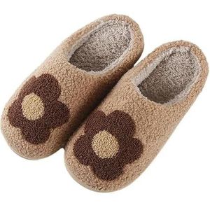 MdybF Pantoffels Dikke zool Thuis Binnen Buiten Jongen Meisjes Slides Winter Thuis Warm Pluizige Slippers Hoge Hakken Bont Katoenen Schoenen Dames Koppels, G9, 44/45 EU