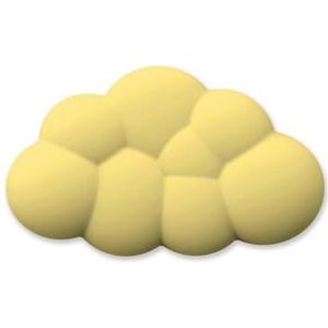 QPSJXN Ergonomisch geheugenschuim muis polssteun kussen compatibel met pijnverlichting met anti-slip basis compatibel met de meeste muismodellen (geel kort)