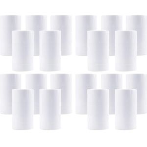 10 Pack Ronde Lege Deodorant Containers Plastic Twist-up Deodorant Flessen Hervulbare Lippenbalsem Buizen voor DIY Deodorant Lippenbalsem Lippenstift Gemakkelijk te Vullen (50 ml, Wit)