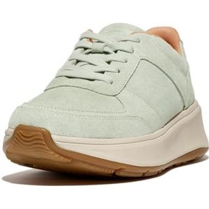 F-Mode Suede Flatform Sneakers GROEN - Maat 37