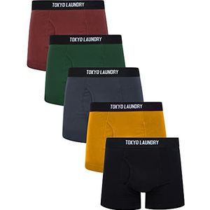 Koman (5 Pack) Cotton Sports Boxer Shorts Set in Autumn – Tokyo Laundry - XL