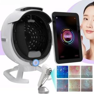 A6 AI Huidanalysator - 15,6-inch scherm, 36 MP intelligente gezichtsanalysator met 8-spectrumtechnologie voor evaluatie van de huidconditie, 3 rapportmodi + 2 huidtestmodi + 3 vergelijkingsmodi