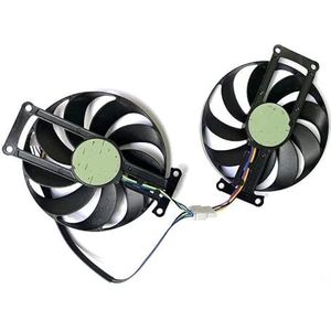 2pcs FDC10H12S9-C T129215SU 6PIN RTX2060 SUPER Koelventilator for ASUS GTX 1660 1660 Ti Dubbele evo oc rtx2070 Grafische kaart Koeler Fan (Color : T129215SU)