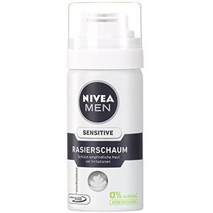 Nivea for Men Sensitive Mini scheerschuim, per stuk verpakt (1 x 35 ml)