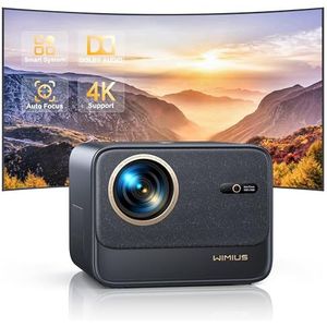 Official Netflix & Dolby Audio Beamer, 25000 lumen, autofocus/trapeziumcorrectie, WiFi6, Bluetooth, Full HD 1080P, ondersteuning 4K 60Hz beamer voor thuisbioscoop, outdoor, mobiele telefoonprojector