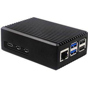 Metalen behuizing met Pi 5 actieve koeler aluminium behuizing met koelventilator metalen koelbehuizing geschikt voor Raspberry Pi 5