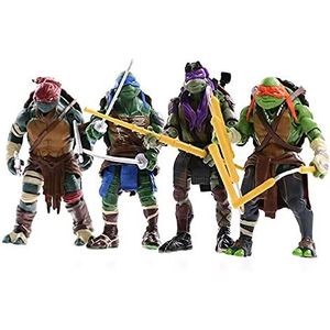 Tkywd Teenage Mutant Ninja Turtles Variant Era 2014 film versie 4 Teenage Mutant Ninja Turtles TMNT gezamenlijke bewegende marionet speelgoed handheld
