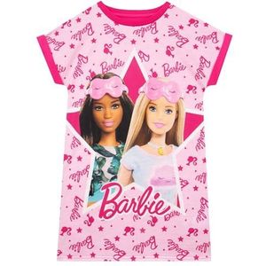 Barbie Nachthemd | Meisjes Nachthemd | Korte Mouw Meisjes Pyjama's | Fashionista Meisjes Nightie | Roze | 122