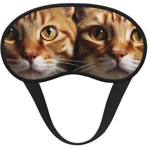 Slaap-oogmasker voor vrouwen en mannen, zacht, comfortabel slaapmasker, verduisterend, slaapoogbedekking voor reizen, yoga, dutje, werk, katten
