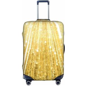 Wratle Koffer Cover Protectors Elastische Bagage Covers Past 18-30 Inch Bagage Leuke Panda en Luiaard, goud bling, S
