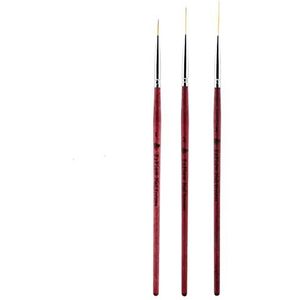 Generic Precision Nail Art Liner Brush Set - 3 -delige Manen Borstelpencollectie voor Ingewikkelde Nagelontwerpen en Doe het zelf manicure kunst Ideaal voor Zowel Salon Als Persoonlijk Gebruik