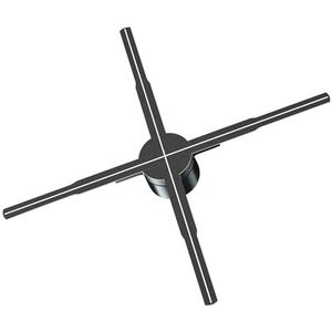 3D Hologram Fan Roteert Virtuele Beeldvorming Projectie Video Foto LED Holografische Projector Ondersteunt Wifi Festivalreclamedisplay(50cm HD edition)