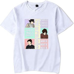Sturniolo Triplet T-shirt Fresh Love Merch Mannen Dames Mode Tee Jongens Meisjes Korte Mouw Shirt Casual Street Wear, Wit, M