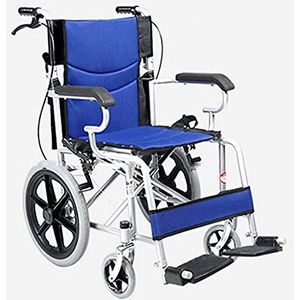 Rolstoelen - Opvouwbare Rolstoel - Lichtgewicht - Aluminium - Blauw