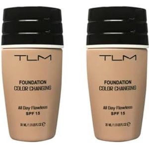 Glamza - TLM Zelfinstellende Kleurveranderende Foundation - TWIN PACK