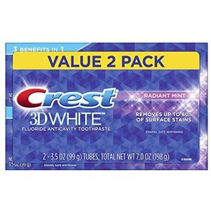 Crest - 3D White Radiant Mint - Whitening Tandpasta - 100 ml
