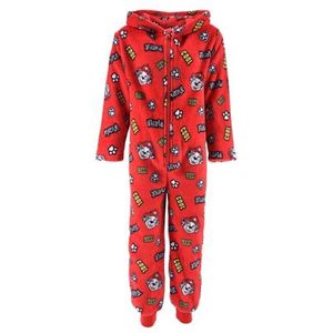 PAW PATROL Jongenspyjama jumpsuit overall pyjama, rood, 110