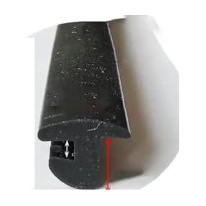 1/2/3,0 m T-vormige voegvuller, afdichtstrip, siliconenrubber, deur- en raamglas, T-type slootvoeg, antibotsingskitstrip, T-31 10x8mm, 3,0 m