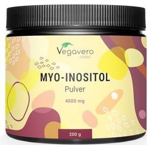 Vegavero Myo-Inositol Poeder 100% Puur | 4000 mg | PCOS, Polycysteus Ovarium Syndroom (POS), Menstruatiepijn en Hormonale Balans | VOOR 100 DAGEN | Met Doseringlepel | Vegan, Zonder Additieven