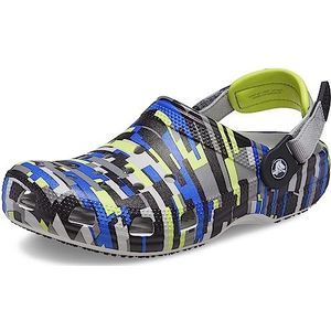 Crocs Unisex Classic Adjustable Slip Resistant Clogs | Work Shoes, Atmosphere/Multi, 2 US Men