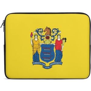 New Jersey staat vlag laptop sleeve case casual computer beschermhoes slanke tablet draagtas aktetas 12 inch